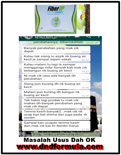 FIBERUP-Masalah Usus Dah OK