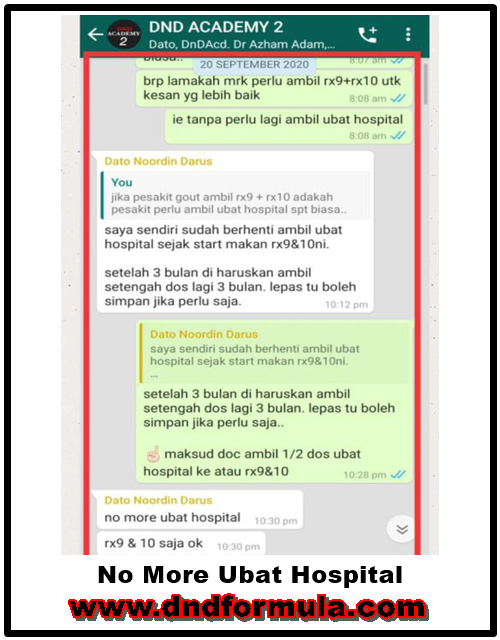 gout-no more ubat hospital