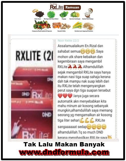 rxlite-tak lalu makan bnyak
