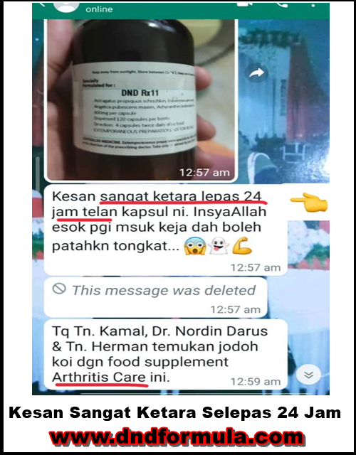 Kesan Ketara selepas 24jam