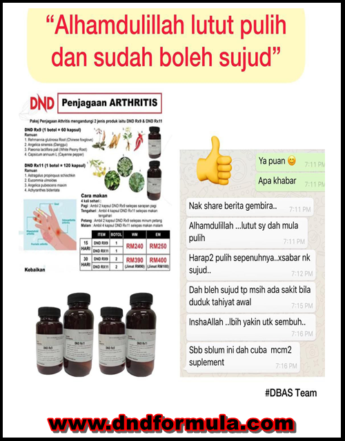 arthritis-lutut pulih n dah boleh sujud