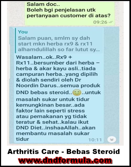 arthritis-rx9 n rx11 bebas steroid